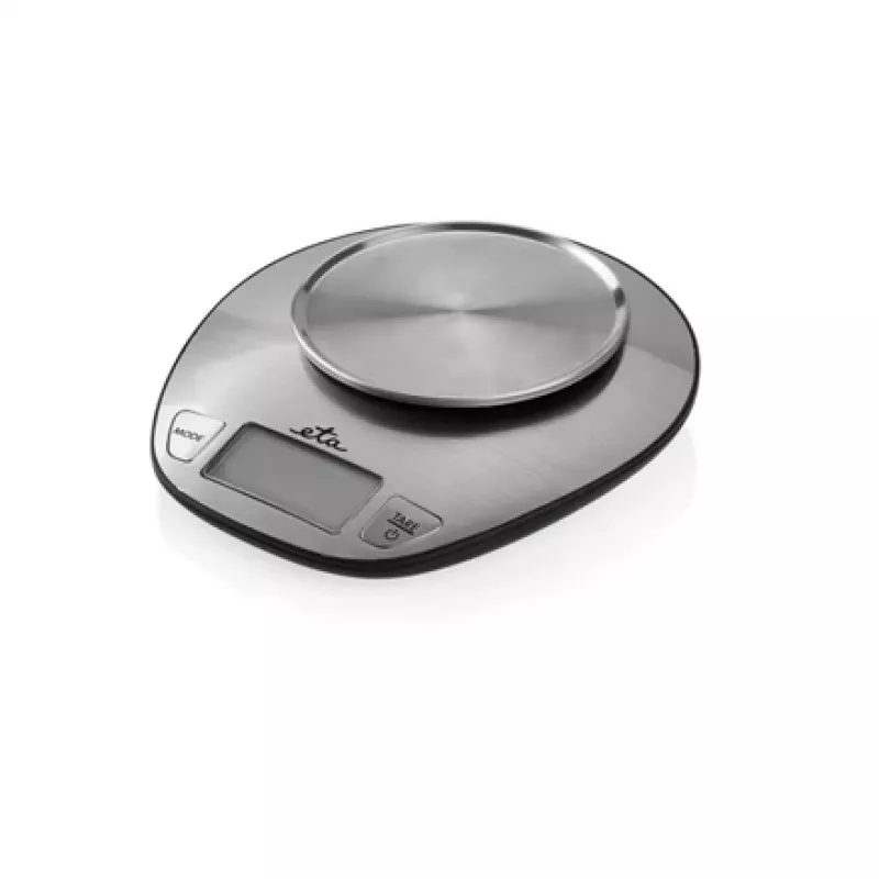 Balança de cozinha eletrónica ETA Dori aço inoxidável, capacidade 5 kg, precisão 1 g