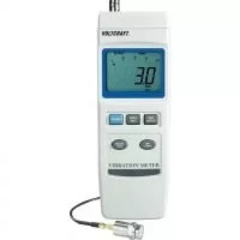 Medidor de vibrações Voltcraft VBM-100, registador de dados ± 5 % 0,5 – 199,9 mm/s, 0,05 – 19,9 cm/s, 0,02 –