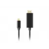 Adaptador USB-C para DisplayPort Lanberg CA-CMDP-10CU-0018-BK Preto 1,8 m