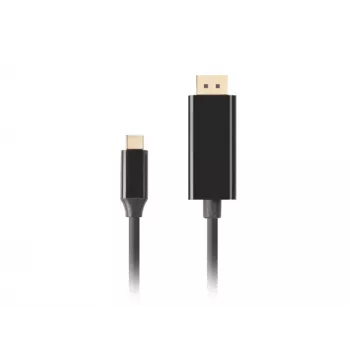 Adaptador USB-C para DisplayPort Lanberg CA-CMDP-10CU-0018-BK Preto 1,8 m