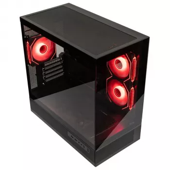Caixa Micro-ATX GSI SmartAssembly ARGB com vidro - 650W