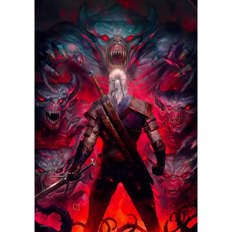 Puzzle Good Loot Comic Book: The Witcher (Wiedźmin) Corvo branco, 1000 peças
