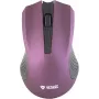 Rato ótico simétrico sem fios 2,4 GHz, 3 botões, Violeta