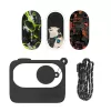 Capa de proteção Sunnylife para Insta360 GO 3 preto com autocolantes – estojo de viagem rígido para câmara de ação e acessórios