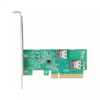 Placa DeLOCK PCI Express 4.0 x8 para 2 x SFF-8654 4i NVMe internos Low Profile