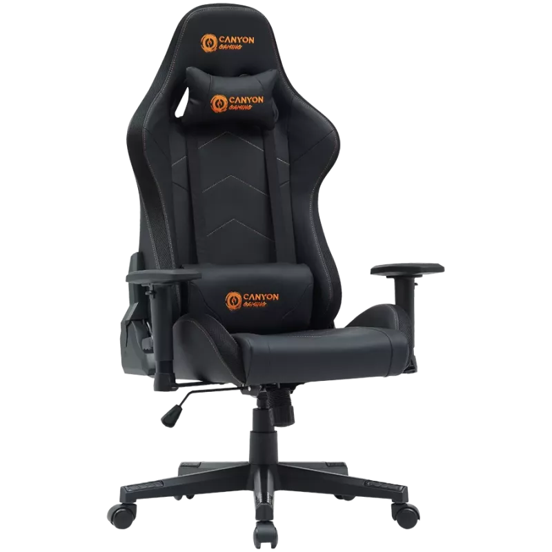 Cadeira gaming CANYON Irida RGBCH03 RGB Preto design ergonómico, braços ajustáveis, encosto reclinável