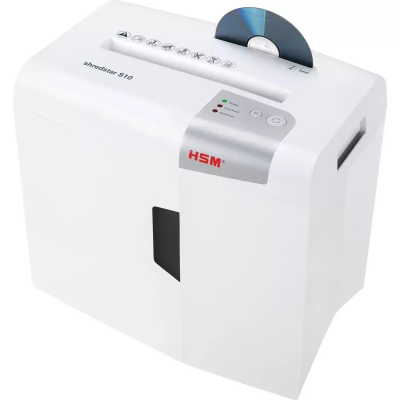 Destruidora de documentos HSM shredstar S10, 6 mm + mecanismo de corte de CD separado