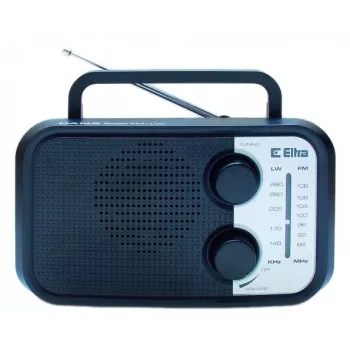 Rádio portátil Eltra DANA preto – recetor FM/AM, design compacto