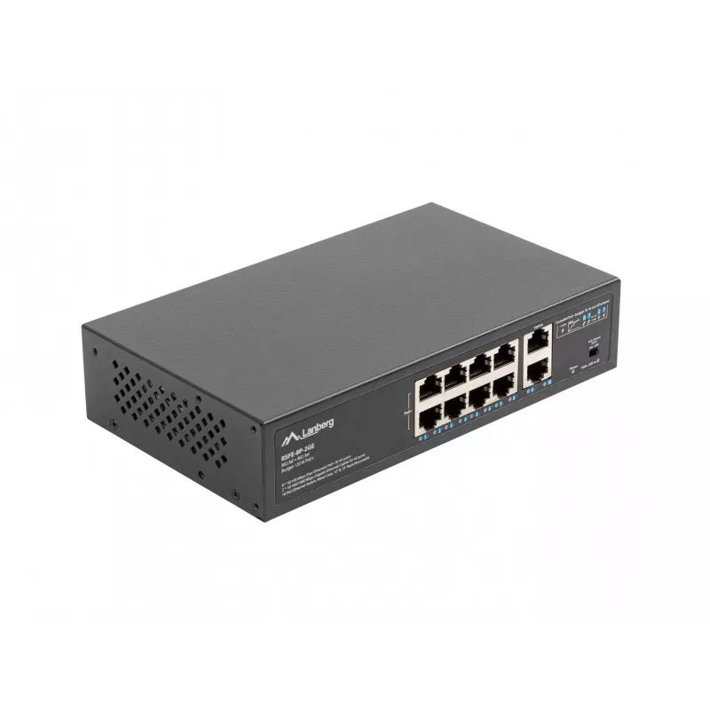 Switch não gerido Lanberg RSFE-8P-2GE-120