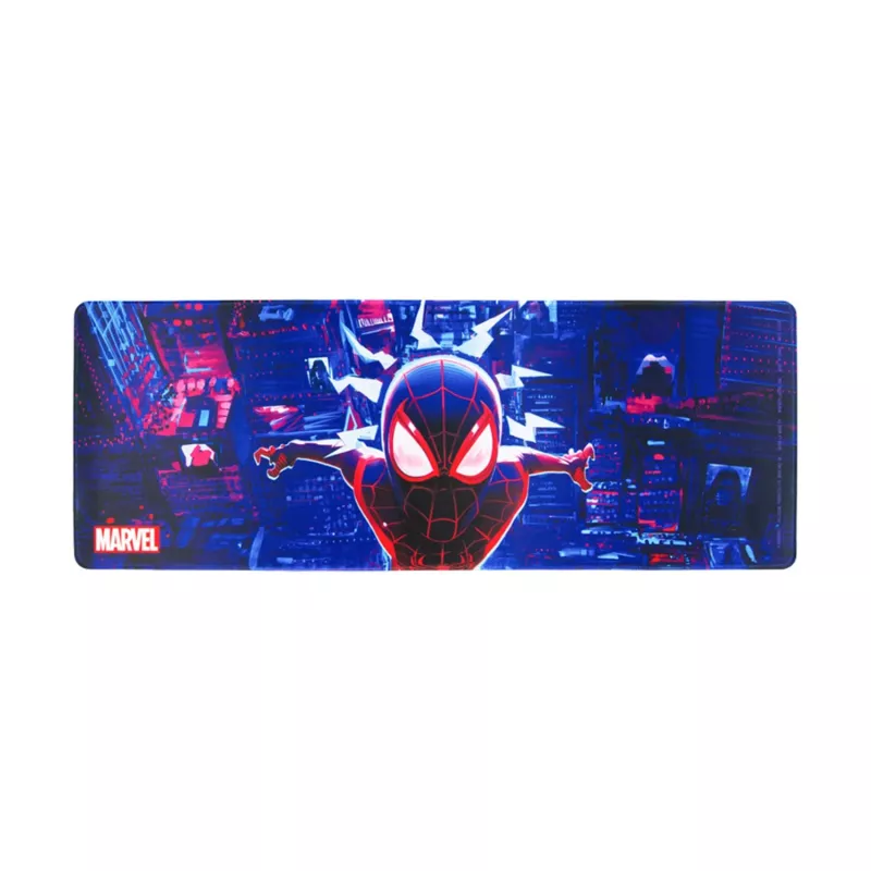 Tapete de secretária Paladone Spiderman Miles Morales – grande superfície de gaming/trabalho, base antiderrapante