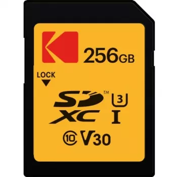Cartão de memória Kodak 256GB UHS-I U3 V30 Ultra EKMSD256GXC10HPRK