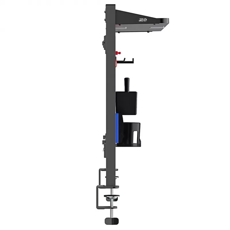 Divisória / organizador de secretária Ergo Office, carga máx. 10 kg, quadro branco, largura 1116 mm, preto, ER-301 B
