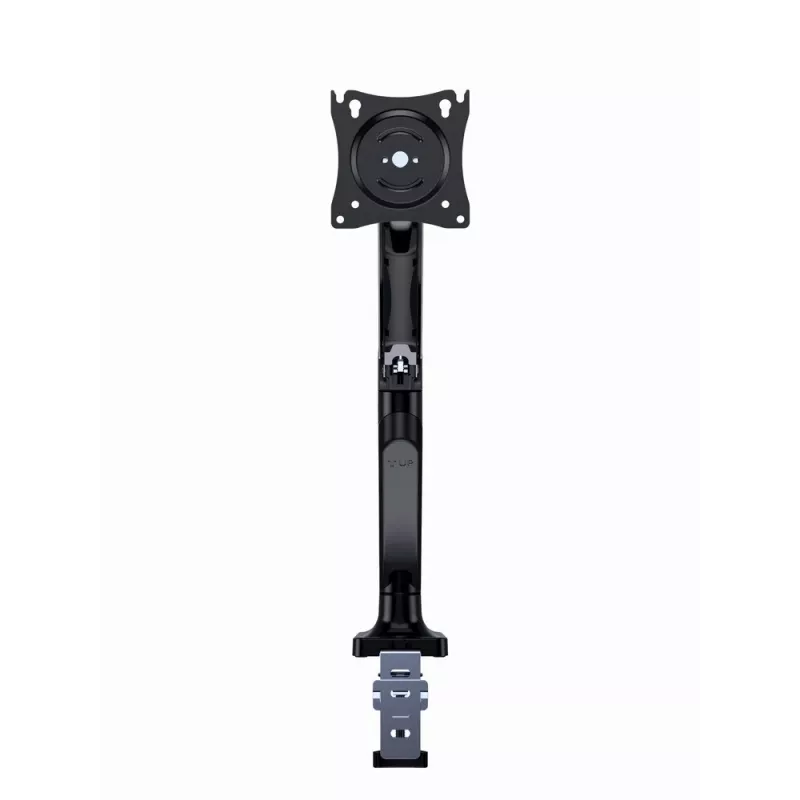 Suporte para monitor GEMBIRD MA-DA1-03 para ecrãs de 17–35 polegadas, 10 kg, VESA 75x75–100x100, fixação por grampo/passagem na secretária, preto