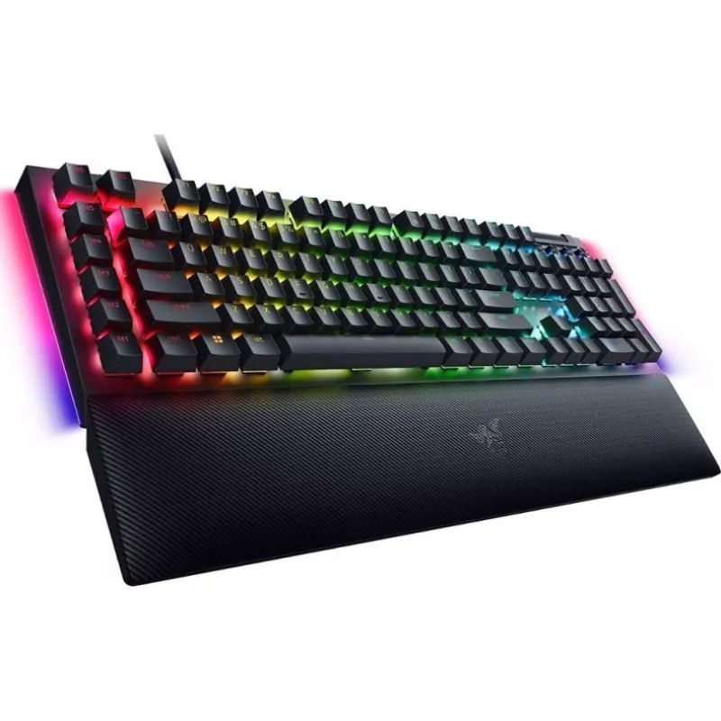 Razer BlackWidow V4 teclado mecânico para gaming, Green Switch, layout US, com fio, preto