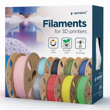 Material de impressão 3D Gembird 3DP-ABS1.75-01-BK ABS preto 1,4 kg
