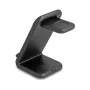 DELOCK 66941 Carregador sem fios 3-em-1 para smartphone smartwatch auscultadores USB Type-C 15 W interior preto