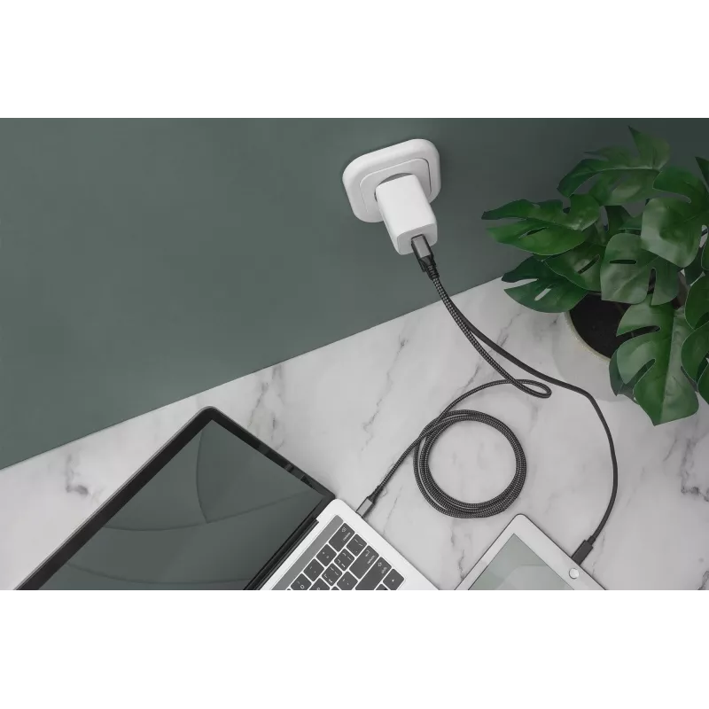 Carregador Digitus USB-C. 2 portas. 65W GaN