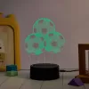 Lâmpada de mesa MANTA SNL124RGB esferas de decoração de luz 3D RGB, LED com mudança de cor, iluminação decorativa