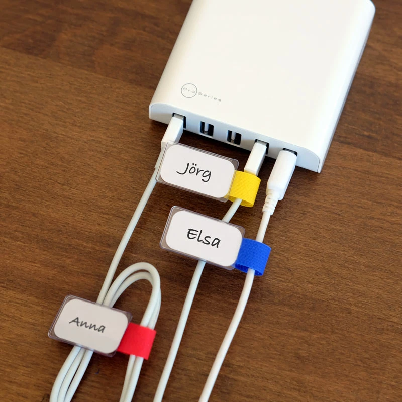 Abraçadeiras Label-the-cable LTC 2530 azul vermelho amarelo