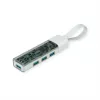 Hub USB 3.2 Gen 1 móvel ROLINE, 4 portas, cabo de ligação Type-A+C