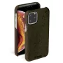 Capa Krusell Birka para Apple iPhone 11 Pro Max, capa castanho-escura estilo pele