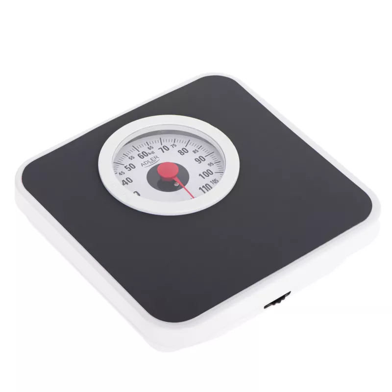 Balança de pessoa mecânica Adler AD 8178 – máx. 120 kg, precisão 1 kg, preto