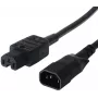 Bachmann - Cabo de extensão de alimentação - IEC 60320 C14 para IEC 60320 C13 - 250 V - 10 A - 1.5 m - preto