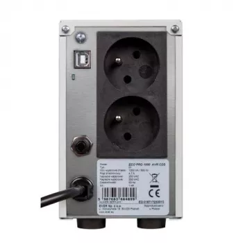 Ever ECO PRO 1200 AVR CDS UPS 1,2 kVA 780 W 2 saídas AC
