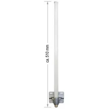 Antena ALLNET 2,4 GHz 8 dBi Omni Outdoor N-Tipo-Fêmea ANT-24-1T1R-OMNI-8dbi (ANT-24-1T1R-OMNI-8dbi)