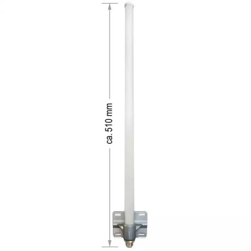 Antena ALLNET 2,4 GHz 8 dBi Omni Outdoor N-Tipo-Fêmea ANT-24-1T1R-OMNI-8dbi (ANT-24-1T1R-OMNI-8dbi)