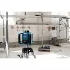 Laser rotativo GRL 300 HV Professional azul/preto, linha laser vermelha e ponto de prumo, com suporte WM 4 e recetor laser LR 1, em mala