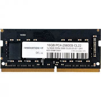 Memória RAM Innovation IT RAMNDDR4 3200 16GB SO Innovation IT CL22-22-22 1.2V 8-Chip - 16 GB