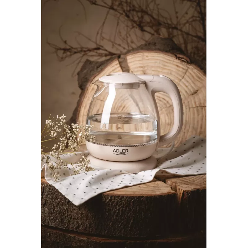 Chaleira elétrica Adler AD 1283C 1 L 900 W Creme