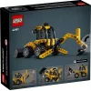 Conjunto de construção LEGO Technic Retroescavadora 42197 — direção articulada, carregador funcional, 104 peças, idade recomendada 7+