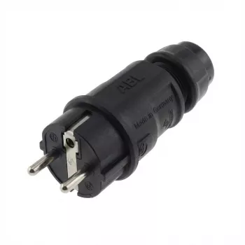 Ficha ABL 100000075 alta tecnologia, SCHUKO, Elamid, azul, IP20, tipo 1580