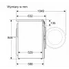 Máquina de lavar roupa de carga frontal Bosch WGE02201PL — 8 kg, 1200 rpm, tambor de 55 l, visor LED, inverter