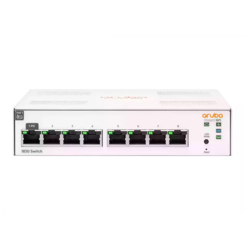 Comutador gerido HPE Aruba Networking Aruba Instant On 1830 8G L2 Gigabit Ethernet
