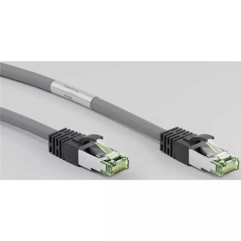 Cabo de rede Goobay CAT 8.1, S/FTP (PiMF), cinzento, 3 m - LSZH sem halogéneos, cobre AWG 24 (55138)