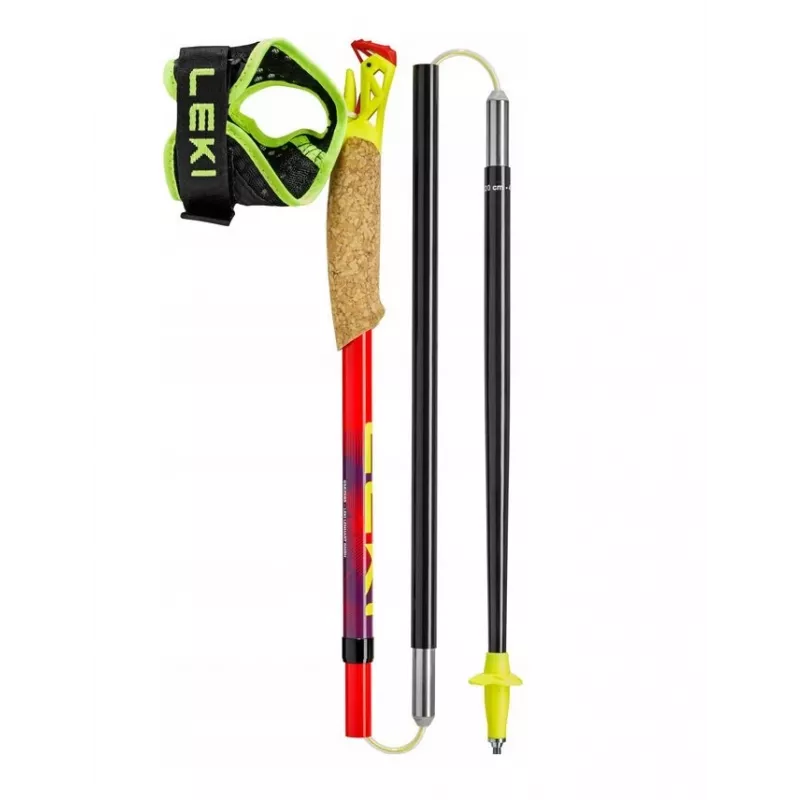 Bastões de trekking Leki TRL Ultratrail FX One 120 cm, vermelho