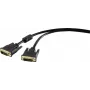 Cabo DVI Renkforce 1404065, 1,80 m, preto, 24+1 pinos