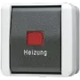 Interruptor elétrico Jung 806 HW 1P preto - branco (806HW)