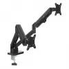 Suporte para 2 monitores Maclean, mola a gás, 17-32, 2-10 kg, preto, MC-134
