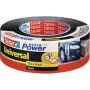 Fita de película tesa extra Power Universal, 48 mm x 50 m, preta reforçada com tecido, rasgável à mão (56389-00001-03)