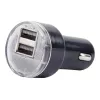Carregador de automóvel Gembird EG-U2C2A-CAR-02, entrada 12–24V, saída 5V/2,1A, 2× USB 2.0, preto