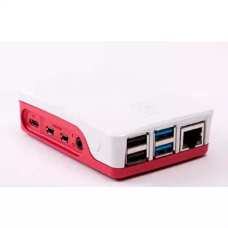 ALLNET Raspberry Pi 4 acessório - caixa oficial vermelha/branca para 4
