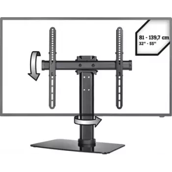 Suporte de TV SpeaKa Professional SP-TT-05 para televisores de 32–55 polegadas, altura ajustável, inclinável e orientável