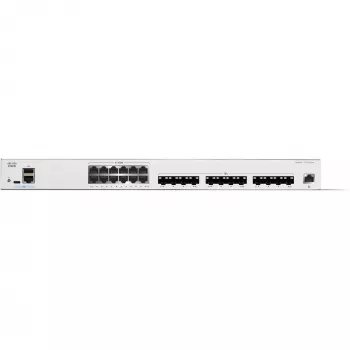 Cisco Catalyst C1300-24XTS switch gerido L2/L3, 24 portas (12x 10GE RJ-45 + 12x 10GE SFP+), 480 Gbit/s, consola RJ-45/USB-C, tabela MAC de 16.000, montagem em rack