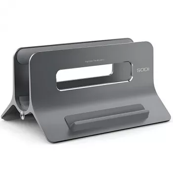 Suporte de gravidade para MacBook cinzento