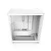 Caixa para PC NZXT H7 Flow RGB Midi Tower branca — vidro temperado, EATX, frente 3×120mm, USB-C
