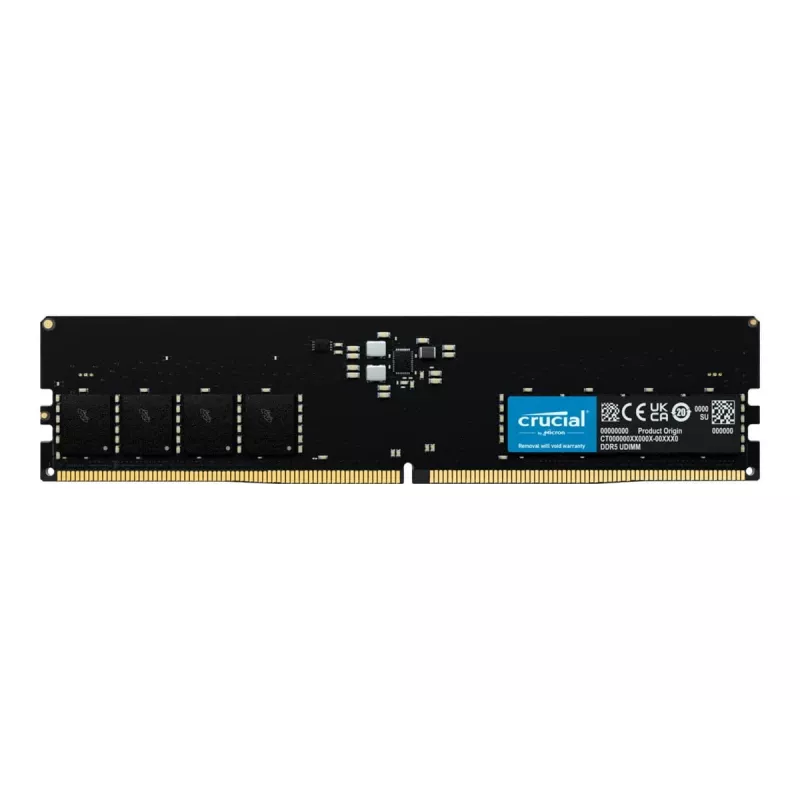 Memória Crucial CT16G48C40U5 DIMM, 1x 16 GB, DDR5, 4800 MHz, CL40, 1.1V, 16Gbit